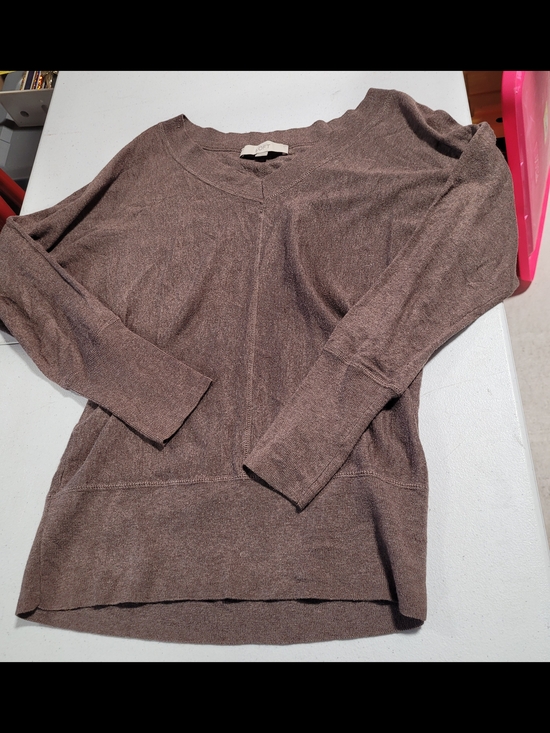 LOFT Sweaters - LOFT Brown V-Neck Long Sleeve Sweater